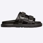 Sandalias unisex CD Dio(r)Evolution de Dior en piel de becerro Cannage acolchada negra