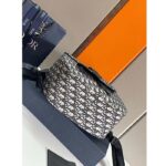 Dior Unisex CD Gallop Backpack Beige Black Oblique Jacquard Black Grained Calfskin - Image 5