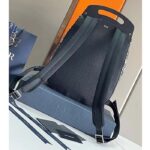 Dior Unisex CD Gallop Backpack Beige Black Oblique Jacquard Black Grained Calfskin - Image 4