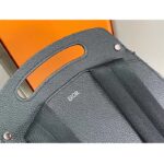 Dior Unisex CD Gallop Backpack Beige Black Oblique Jacquard Black Grained Calfskin - Image 9