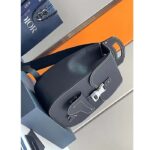 Dior Unisex CD Gallop Backpack Black Grained Calfskin Flap Front Saddle Flap - immagine 4