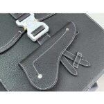 Dior Unisex CD Gallop Backpack Black Grained Calfskin Flap Front Saddle Flap - immagine 6