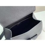 Dior Unisex CD Gallop Backpack Black Grained Calfskin Flap Front Saddle Flap - immagine 7