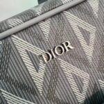 Dior Unisex CD Hit The Road Pet Carrier Bag Gray Diamond Canvas Smooth Calfskin - immagine 9