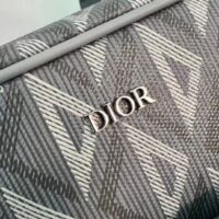 Dior Unisex CD Hit The Road Pet Carrier Bag Gray Diamond Canvas Smooth Calfskin (3)