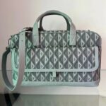 Dior Unisex CD Hit The Road Pet Carrier Bag Gray Diamond Canvas Smooth Calfskin - immagine 2