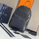 Dior Unisex CD Mini Rider Sling Bag Black CD Diamond Canvas – Bild 2