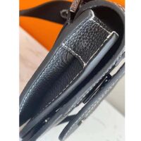 Dior Unisex CD Saddle Pouch Black Grained Calfskin Hallmark Saddle (8)