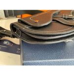 Dior Unisex CD Saddle Pouch Black Grained Calfskin Hallmark Saddle – Image 5
