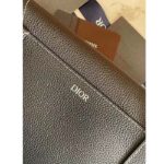 Dior Unisex CD Saddle Pouch Black Grained Calfskin Hallmark Saddle – Image 10
