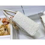 Dior Women CD Small Lady Dior My ABCDior Bag Latte Quilted-Effect Lambskin - Imagen 5