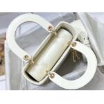 Dior Women CD Small Lady Dior My ABCDior Bag Latte Quilted-Effect Lambskin - Imagen 8