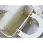 Dior Women CD Small Lady Dior My ABCDior Bag Latte Quilted-Effect Lambskin - Imagen 9