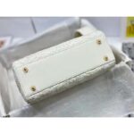 Dior Women CD Small Lady Dior My ABCDior Bag Latte Quilted-Effect Lambskin - Imagen 6