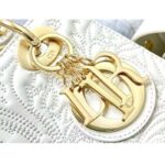 Dior Women CD Small Lady Dior My ABCDior Bag Latte Quilted-Effect Lambskin - Imagen 10