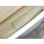 Dior Women CD Small Lady Dior My ABCDior Bag Latte Quilted-Effect Lambskin - Imagen 11