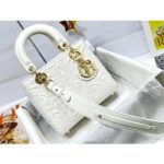 Dior Women CD Small Lady Dior My ABCDior Bag Latte Quilted-Effect Lambskin - Imagen 2