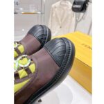 Fendi Women FF Domino Biker Boots Acid Green Nylon Polyamide Polyester 5 Cm Heel - Image 10