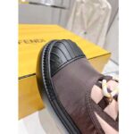 Fendi Women FF Domino Biker Boots Pink Nylon Polyamide Polyester 5 Cm Heel – Image 8