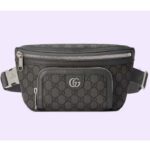 Gucci GG Unisex Ophidia Belt Bag Grey Black GG Supreme Canvas Double G