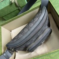 Gucci GG Unisex Ophidia Belt Bag Grey Black GG Supreme Canvas Double G (1)