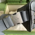 Gucci GG Unisex Ophidia Belt Bag Grey Black GG Supreme Canvas Double G – Bild 9