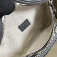 Gucci GG Unisex Ophidia Belt Bag Grey Black GG Supreme Canvas Double G (1)
