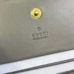 Gucci Unisex GG Marmont Card Case Wallet Grey GG Matelassé Leather Double G - Image 10