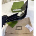 Gucci Unisex GG Marmont Card Case Wallet Black Double G Beige Ebony Supreme Canvas – Bild 8