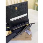 Gucci Unisex GG Marmont Card Case Wallet Black Double G Beige Ebony Supreme Canvas – Bild 6