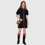 Gucci Unisex GG Mini Bag Interlocking G Beige Ebony GG Supreme Fabric - Image 10