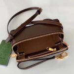 Gucci Unisex GG Mini Bag Interlocking G Beige Ebony GG Supreme Fabric - Image 8