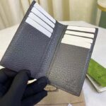 Gucci Unisex GG Ophidia Card Case Grey Black Supreme Canvas Double G - immagine 5