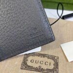 Gucci Unisex GG Ophidia Card Case Grey Black Supreme Canvas Double G - immagine 9