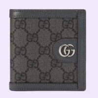 Gucci Unisex Ophidia GG Wallet Grey Black Supreme Canvas Double G (4)