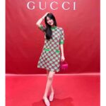 Gucci Women GG Ballet Flat Double G Pink Leather Sole Flat 1 Cm Heel – Image 14