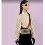 Gucci Women GG Horsebit 1955 Mini Bag Brown Beige Ebony GG Supreme Canvas - Imagen 12