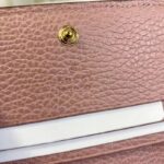 Gucci Women GG Marmont Card Case Wallet Pink Double G Beige Ebony Supreme Canvas - Image 10
