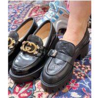 Gucci Women GG Matelassé Loafer Black Leather Low 2.5 Cm Heel (3)