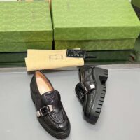 Gucci Women GG Matelassé Loafer Black Leather Low 2.5 Cm Heel (3)