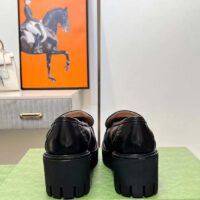 Gucci Women GG Matelassé Loafer Black Leather Low 2.5 Cm Heel (3)