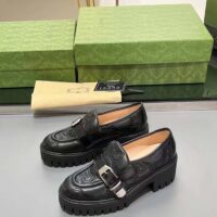 Gucci Women GG Matelassé Loafer Black Leather Low 2.5 Cm Heel (3)