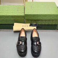 Gucci Women GG Matelassé Loafer Black Leather Low 2.5 Cm Heel (3)