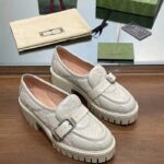 Gucci Women GG Matelassé Loafer Off White Leather Low 2.5 Cm Heel - Image 2