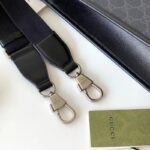 Gucci Unisex Medium Tote Bag Interlocking G Black GG Supreme Canvas – Image 10