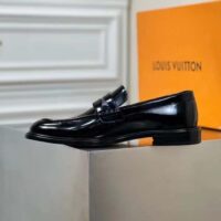 Louis Vuitton LV Men Vendome Flex Loafer Black Waxed Calf Leather Monogram Canvas (10)