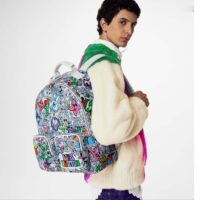 Louis Vuitton LV Unisex Backpack Multipocket Multicolor Monogram Comics Coated Canvas (2)