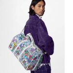 Louis Vuitton LV Unisex Keepall Bandoulière 50 Multicolor Monogram Coated Canvas Cowhide Leather - Image 12