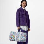 Louis Vuitton LV Unisex Keepall Bandoulière 50 Multicolor Monogram Coated Canvas Cowhide Leather - Image 13