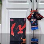 Louis Vuitton LV Unisex Passport Cover Red Sunset Monogram Eclipse Coated Canvas - immagine 3